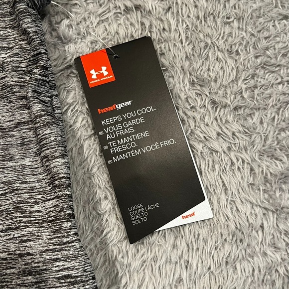 Under Armour Racerback Tank Women's XL Heather Gray Gym Training Top NWT - Picture 4 of 8